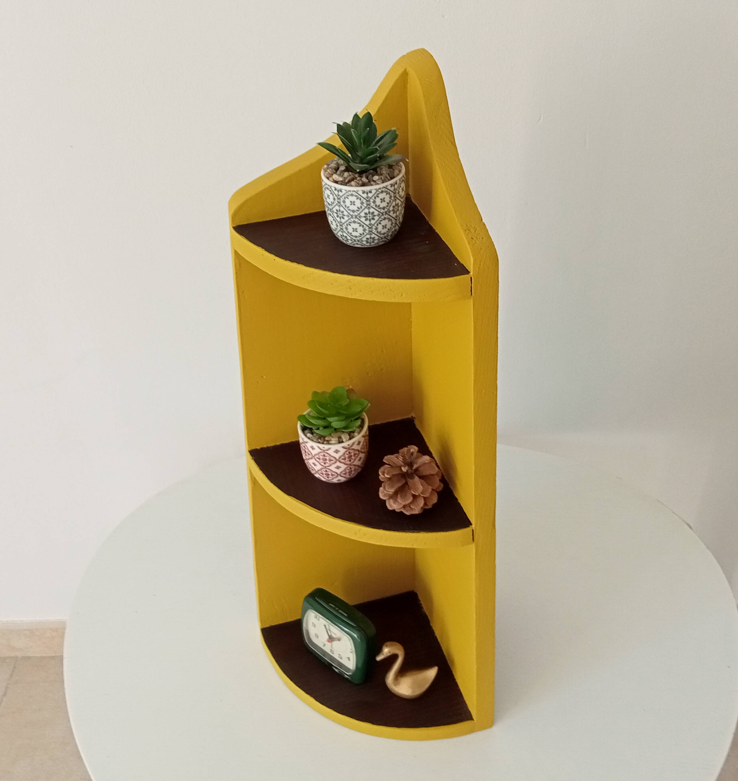 Old corner wall shelf