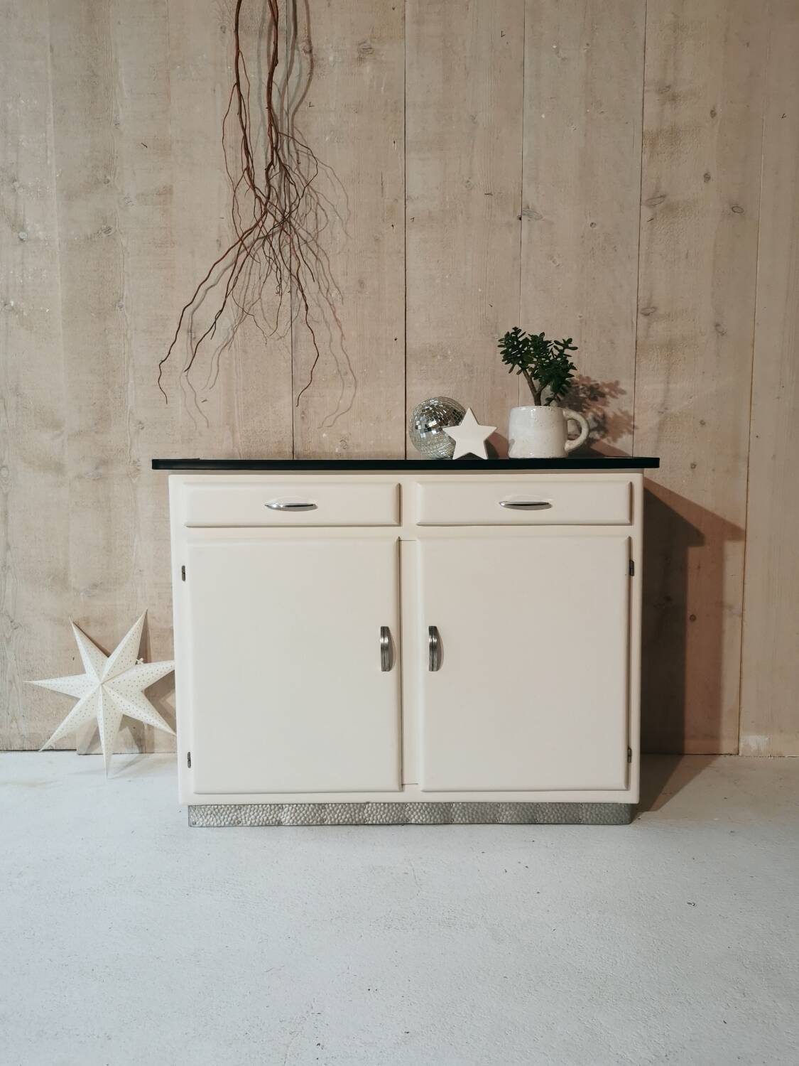 Small white sideboard