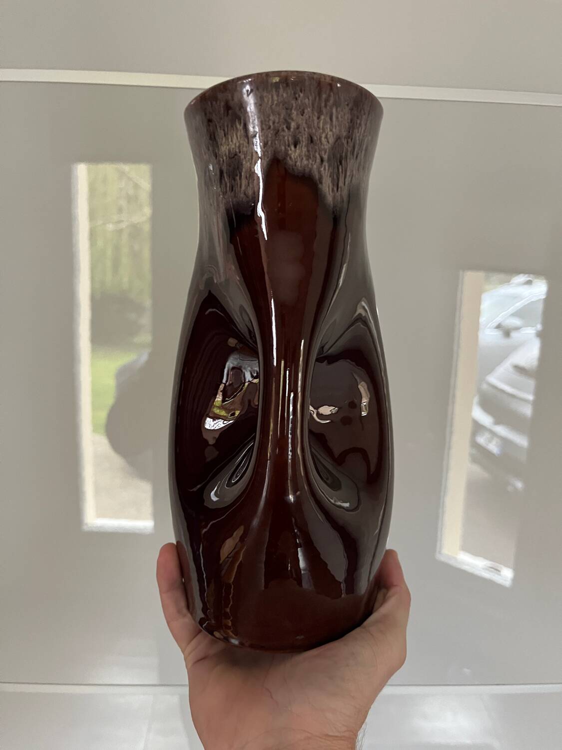 Vintage ceramic vase from Accolay 1960