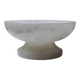 Vintage alabaster white bowl or catchall, Italy 1960s-70s.