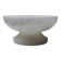 Vintage alabaster white bowl or catchall, Italy 1960s-70s.
