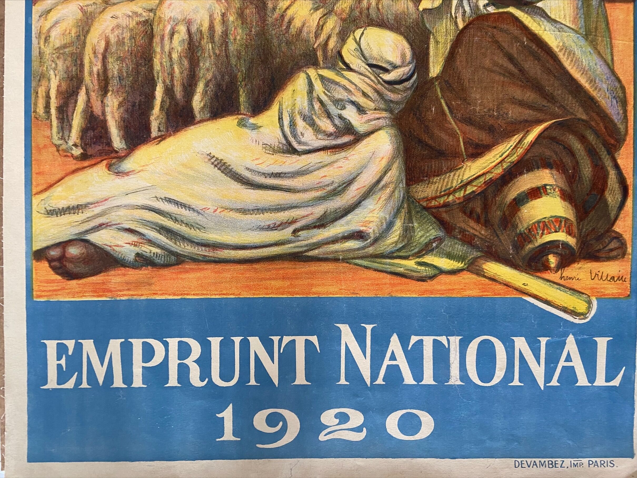 Algerian Company Poster - Henri Villain - Original 20s