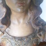 Art Nouveau bust of a woman signed Henri Jacobs