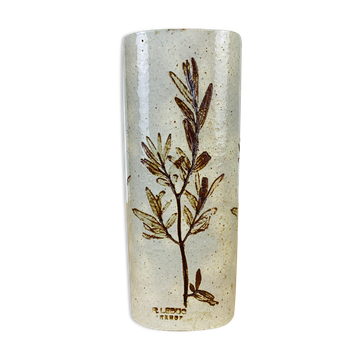 Herbarium vase by Raymonde Leduc in Vallauris 25 cm