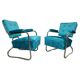 Extravagant Chrome Bauhaus Armchairs