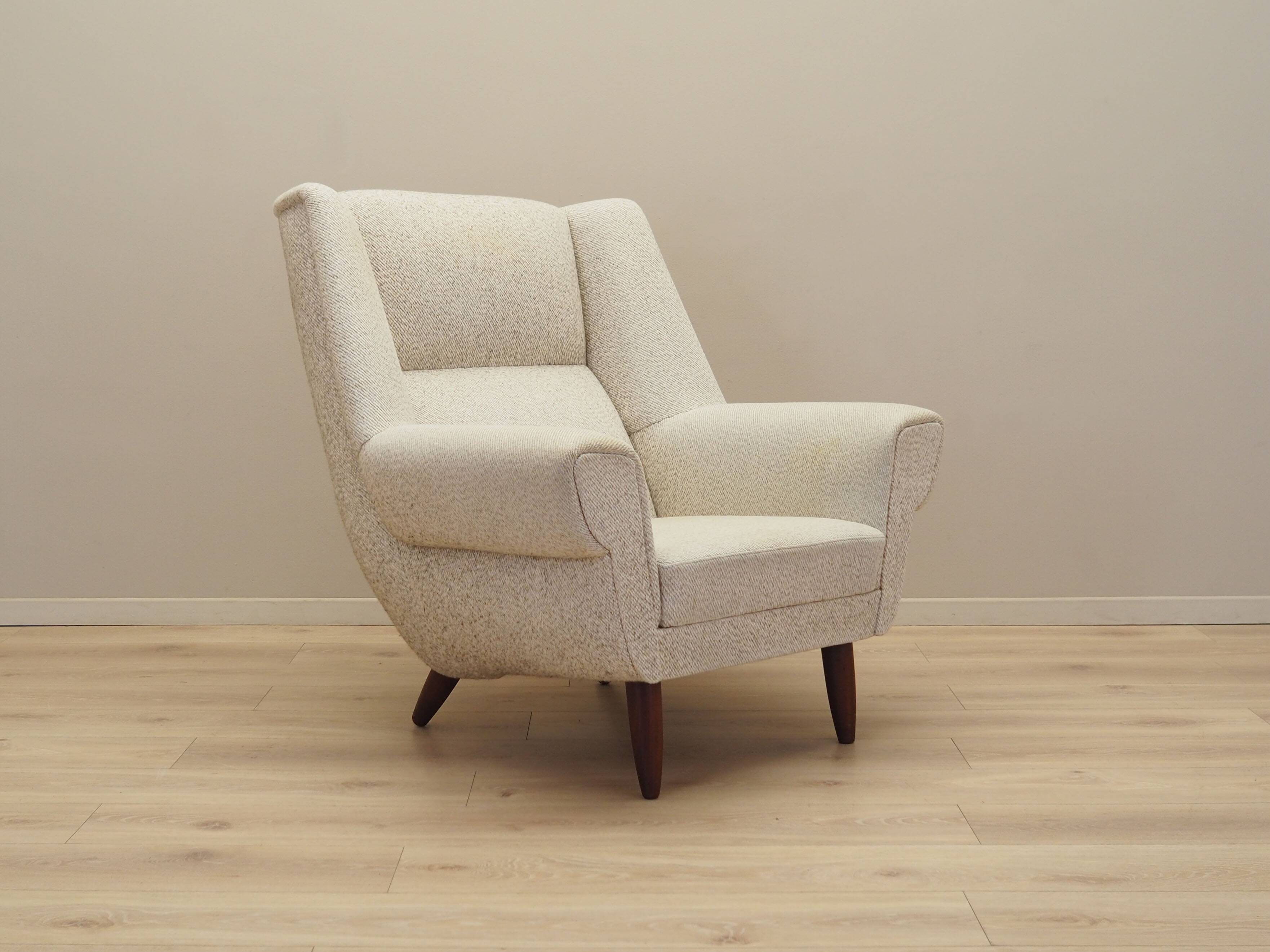 Beige armchair, Danish design, 1970s, production: Denmark