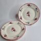 Set of four dessert plates decorated with flower, Maryvonne, 21 cm