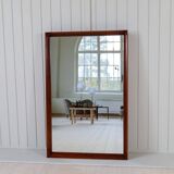 Mid-century modern walnut mirror, Sweden, 1960s