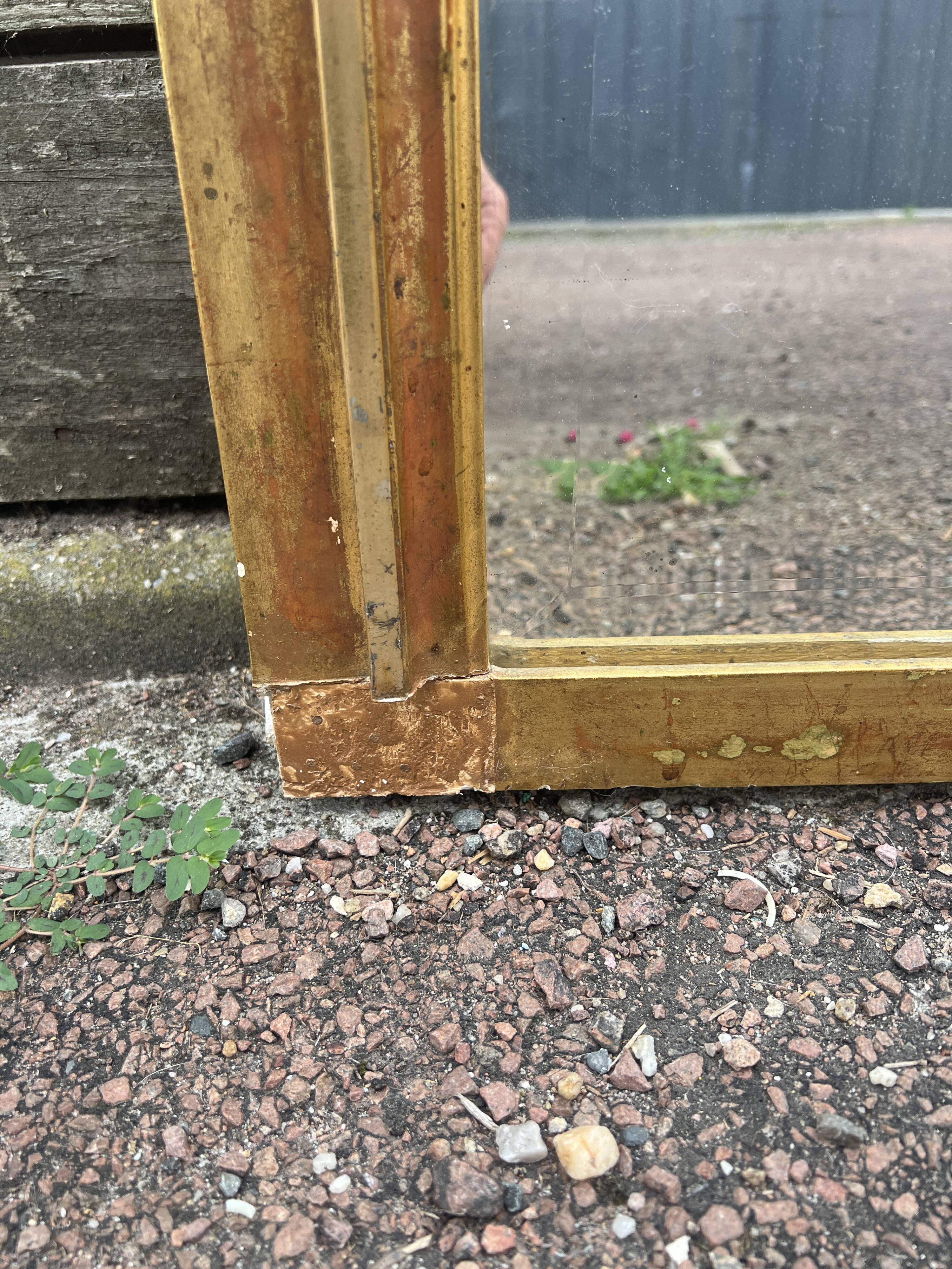 Rectangular gilt mirror, Louis XVI style
