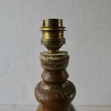 Sandstone lamp, signed, 60s