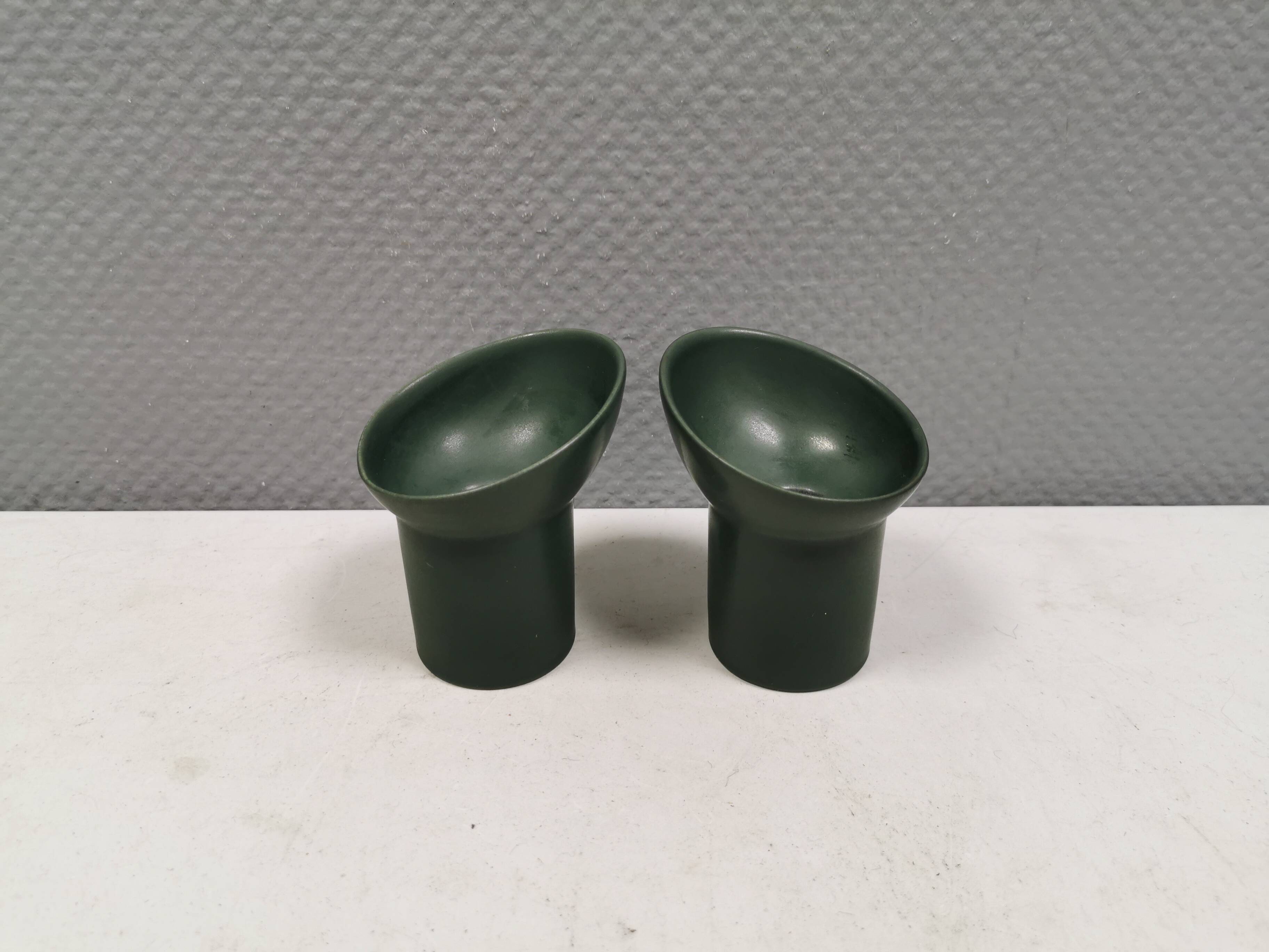 Two very rare Per Rehfeldt candlesticks model Åbo for Søholm Denmark 1991