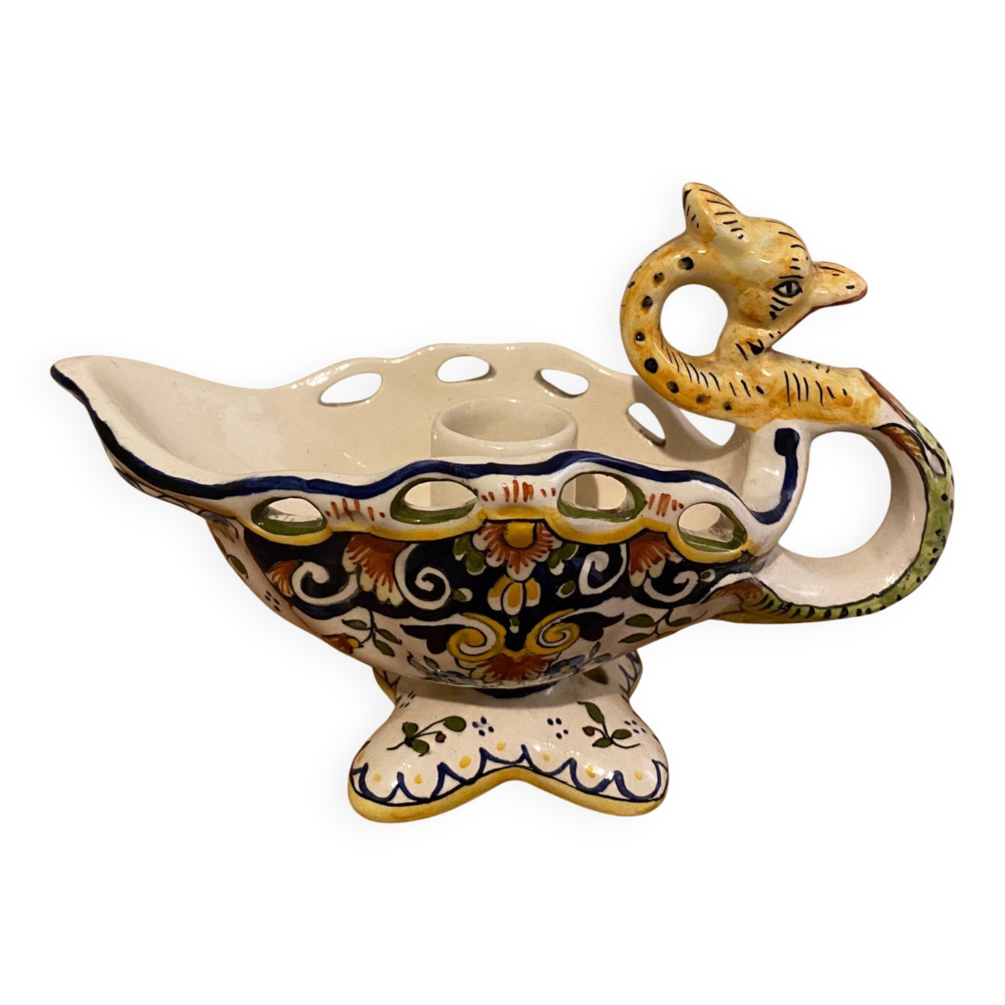 Rouen ceramic hand candle holder