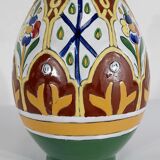 Polychrome vase in glazed earthenware, Nabeul – 1920