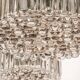 Large glass cascade chandelier designed for Staff Leuchten, Germany, 1970s.