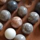 Solitaire game in exotic wood and semi-precious stones