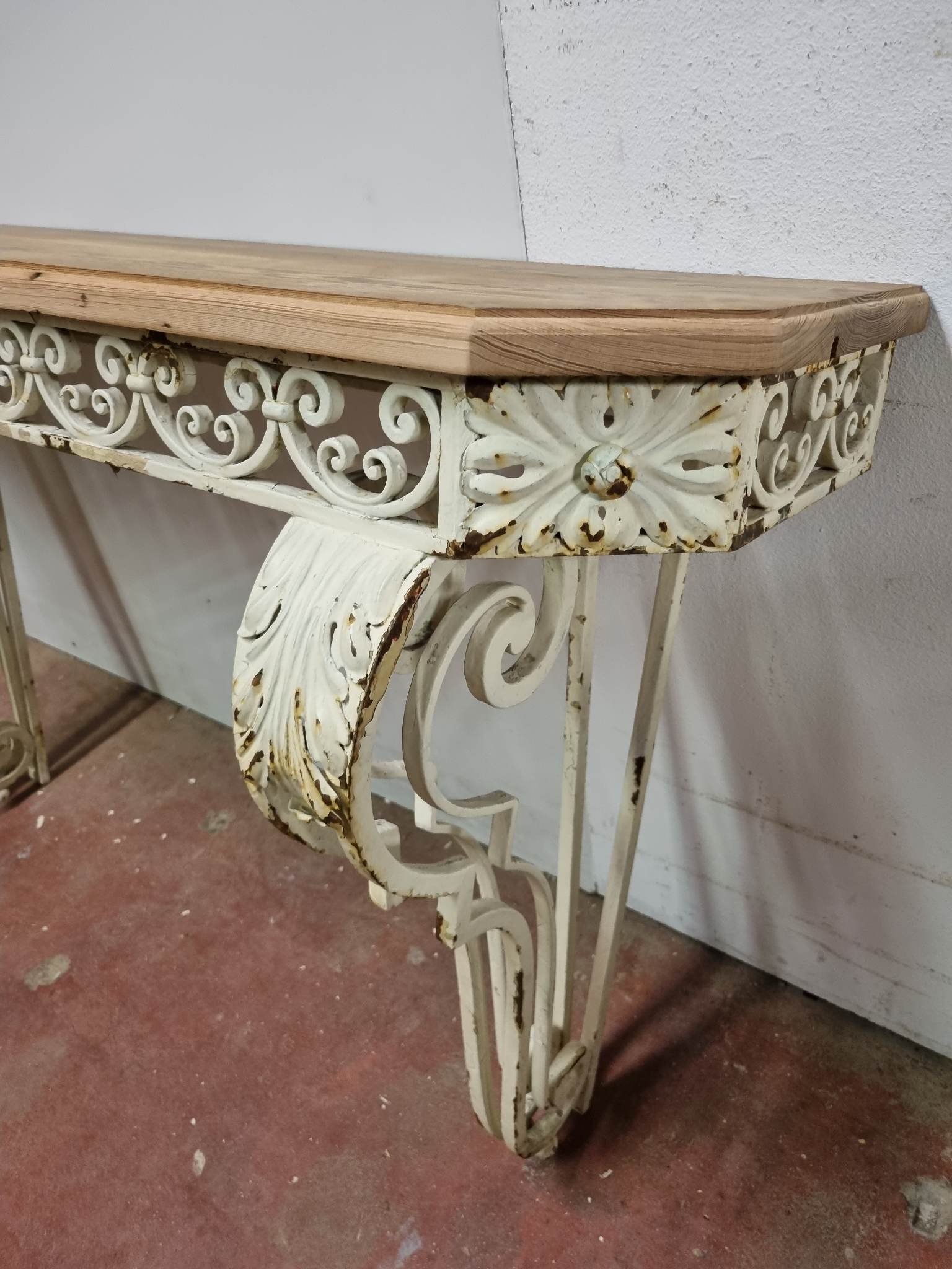 Art Deco wrought iron console