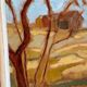Original Swedish Oil on Panel – "Autumn Landscape" – Signed – Vintage and Framed – 46 × 36 cm (18.1" × 14.2")