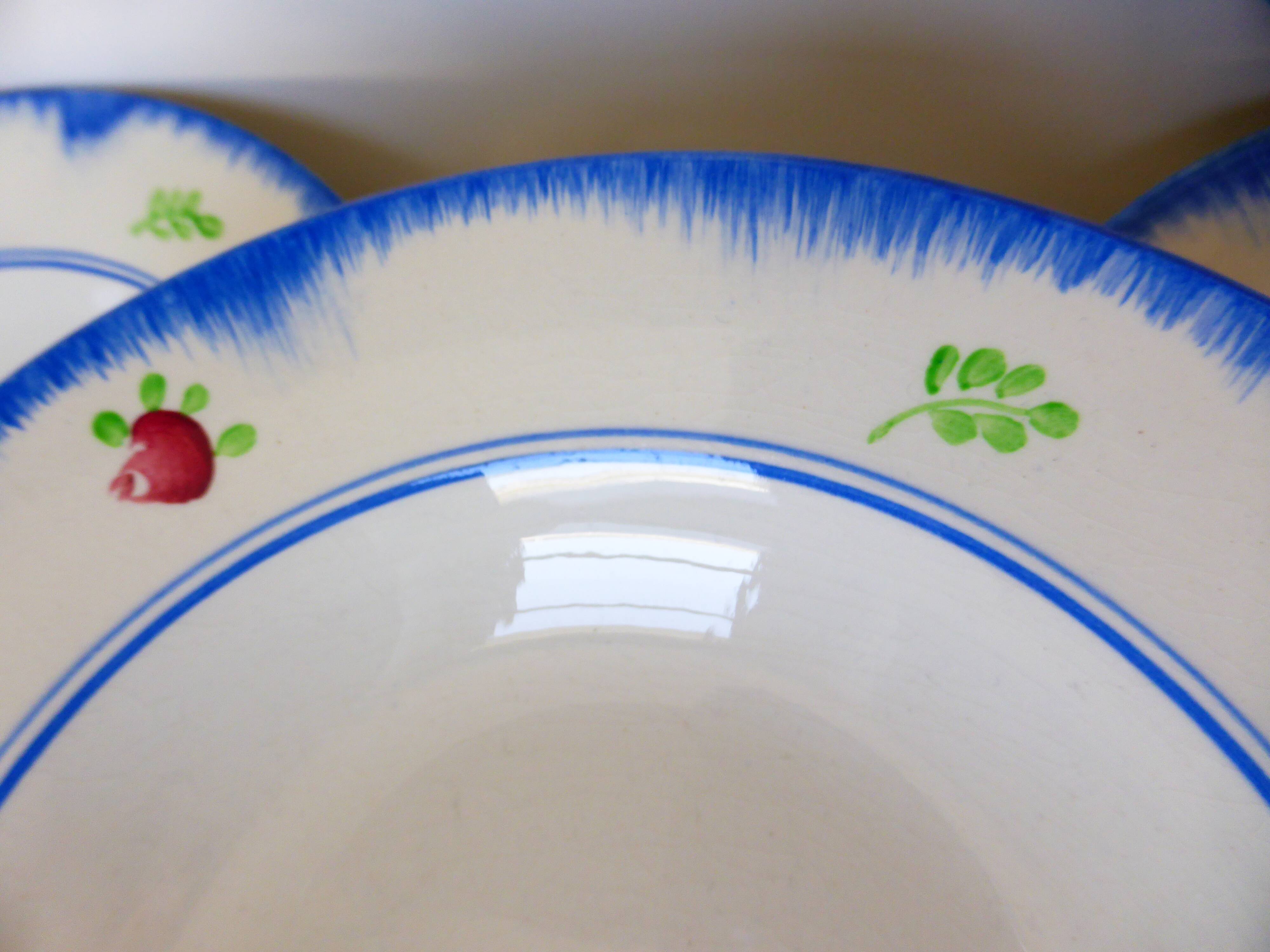 4 deep plates from Gien model Bagatelle 210746