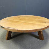 Brutalist tripod coffee table, 1960s