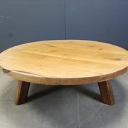 Brutalist tripod coffee table, 1960s