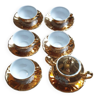 Lot de 5 tasses avec coupelles véritable porcelaine wunsiedel Bavaria