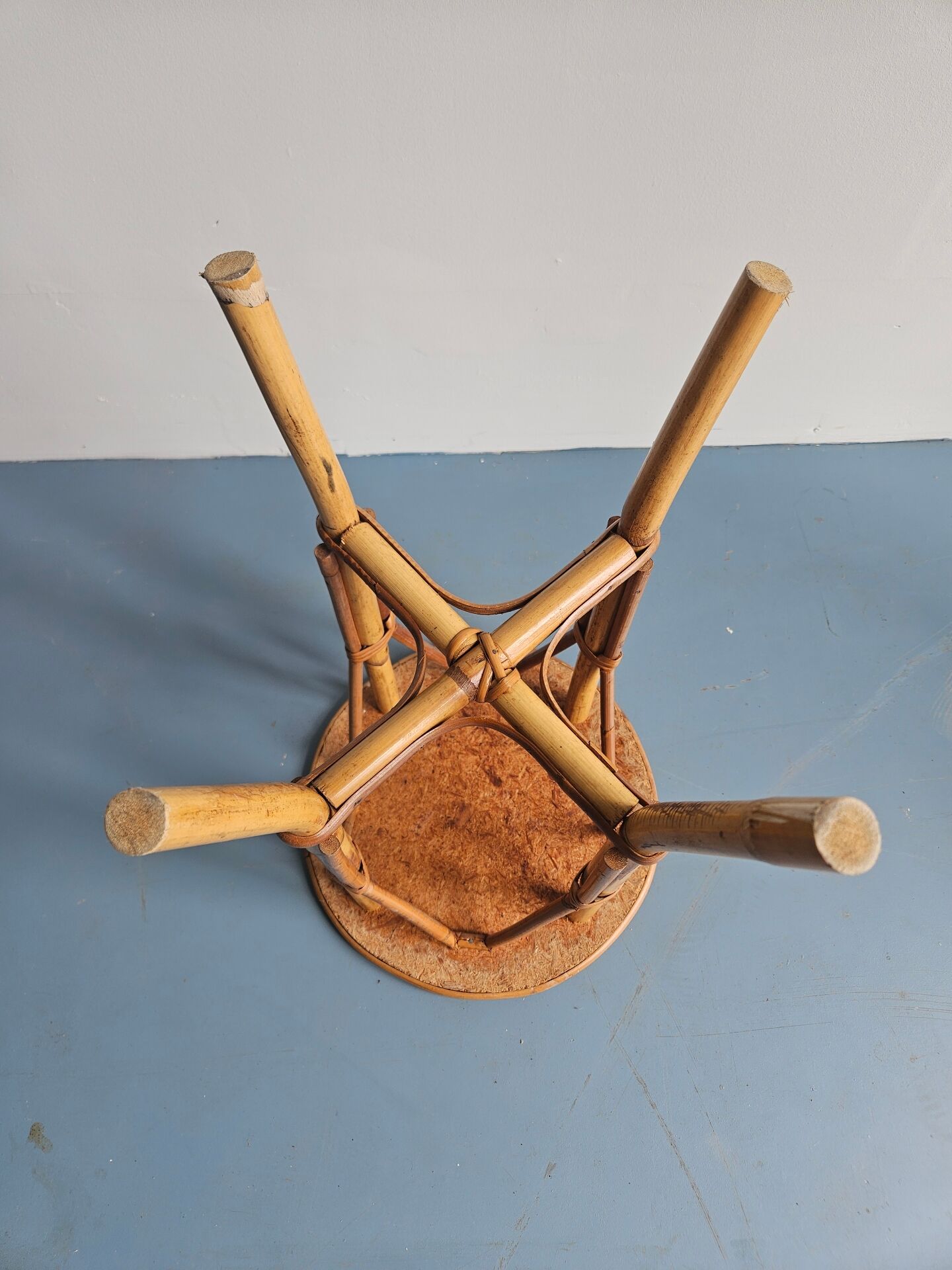 1970s rattan stool