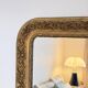 Large gilded sculpted Louis-Philippe mirror, mercury 104x77cm