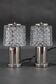 1970s Pair of Nightstands Glass Lamps by Kamenicky Senov, Czechoslovakia