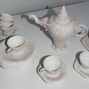 Porcelain coffee set "Rose Triton" by Arje Griegst for Royal Copenhagen | 1970s