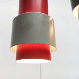 Mid-century metal pendant lights, set of 2