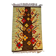 Polish kilim or wall rug with tree and blossoms motif from Cepelia, 1960s