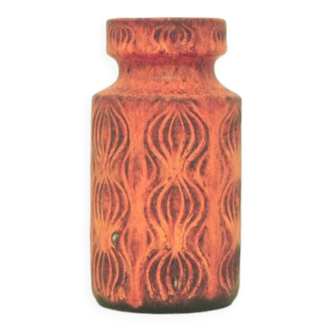 vase vintage orange mat 'Amsterdammer' West Germany Scheurich