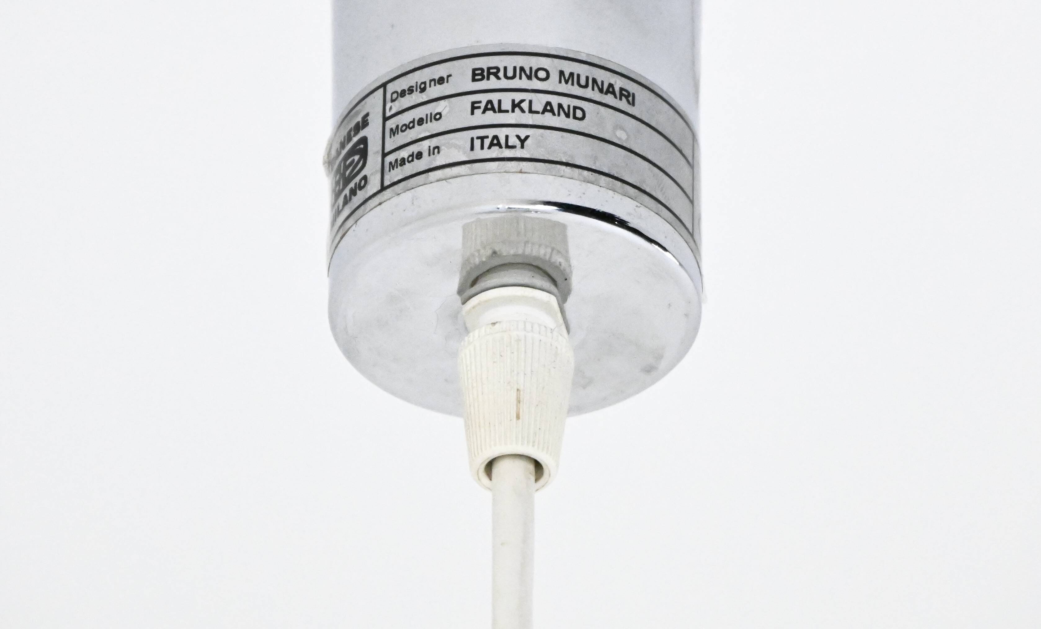 Falkland pendant lamp by Bruno Munari for Danese, 1960s
