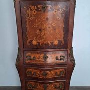 Antique secretary with marble top, late 19th century office furniture