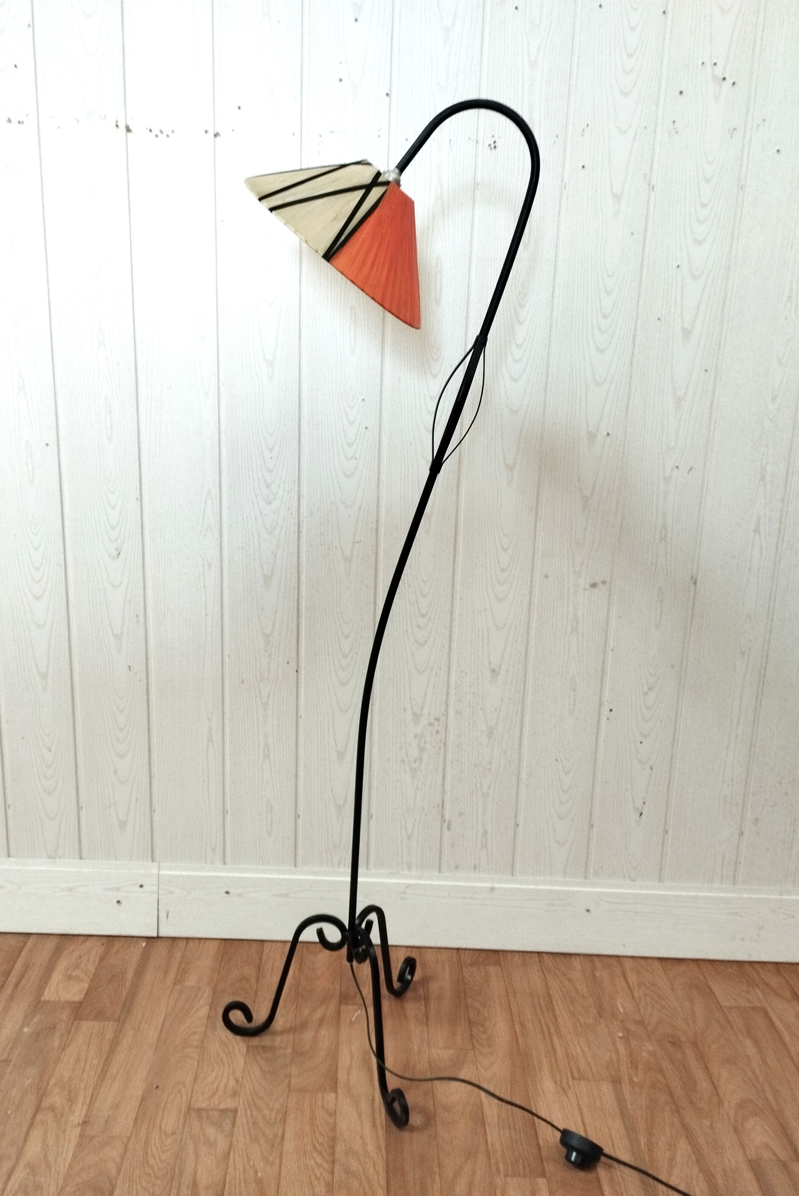 Vintage tripod floor lamp 60s