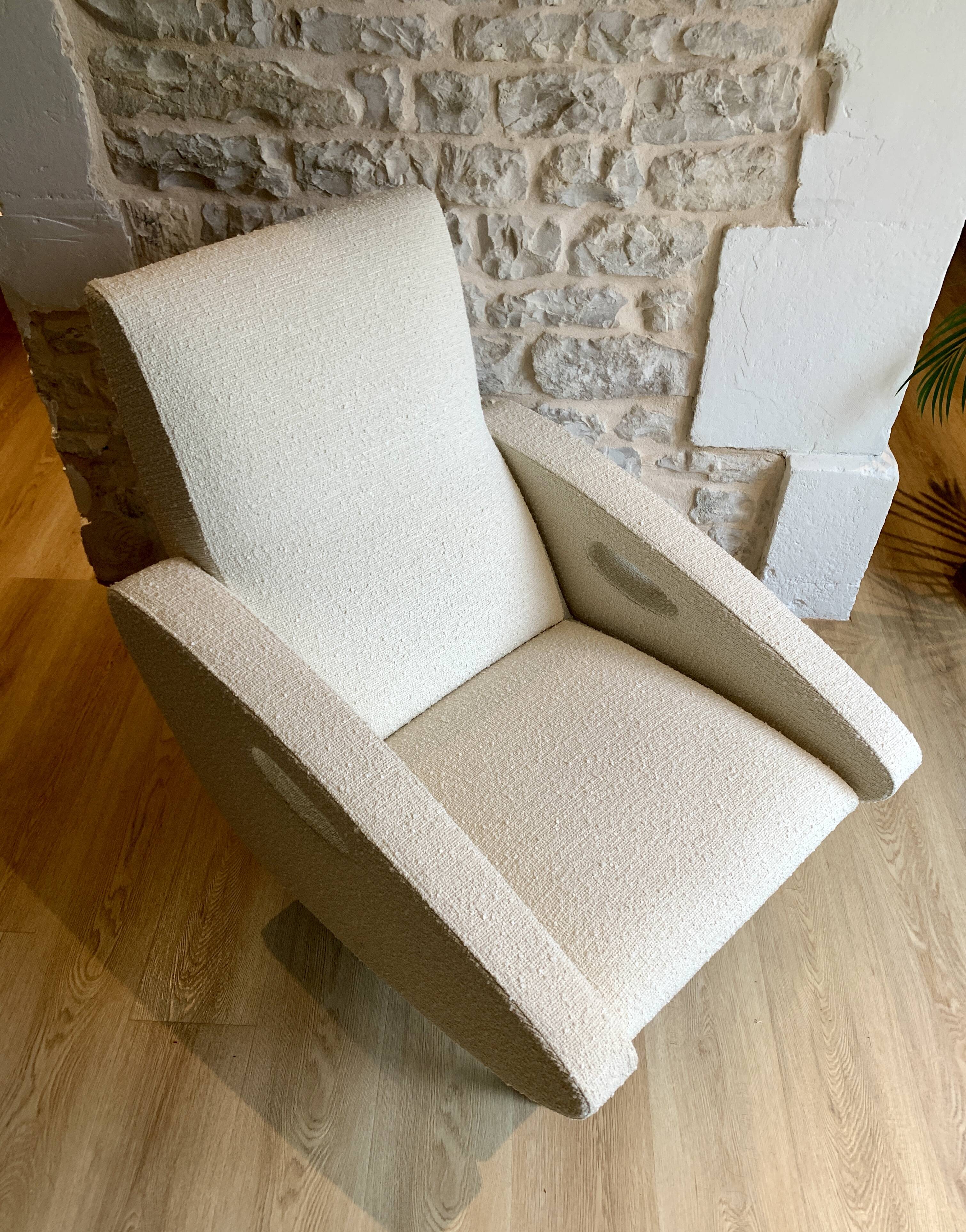 Armchair François Letourneur fully restored