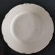 Set of 6 Villeroy and Boch flat plates in ivory color and gold edging