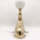 Vintage brass sea lion lamp