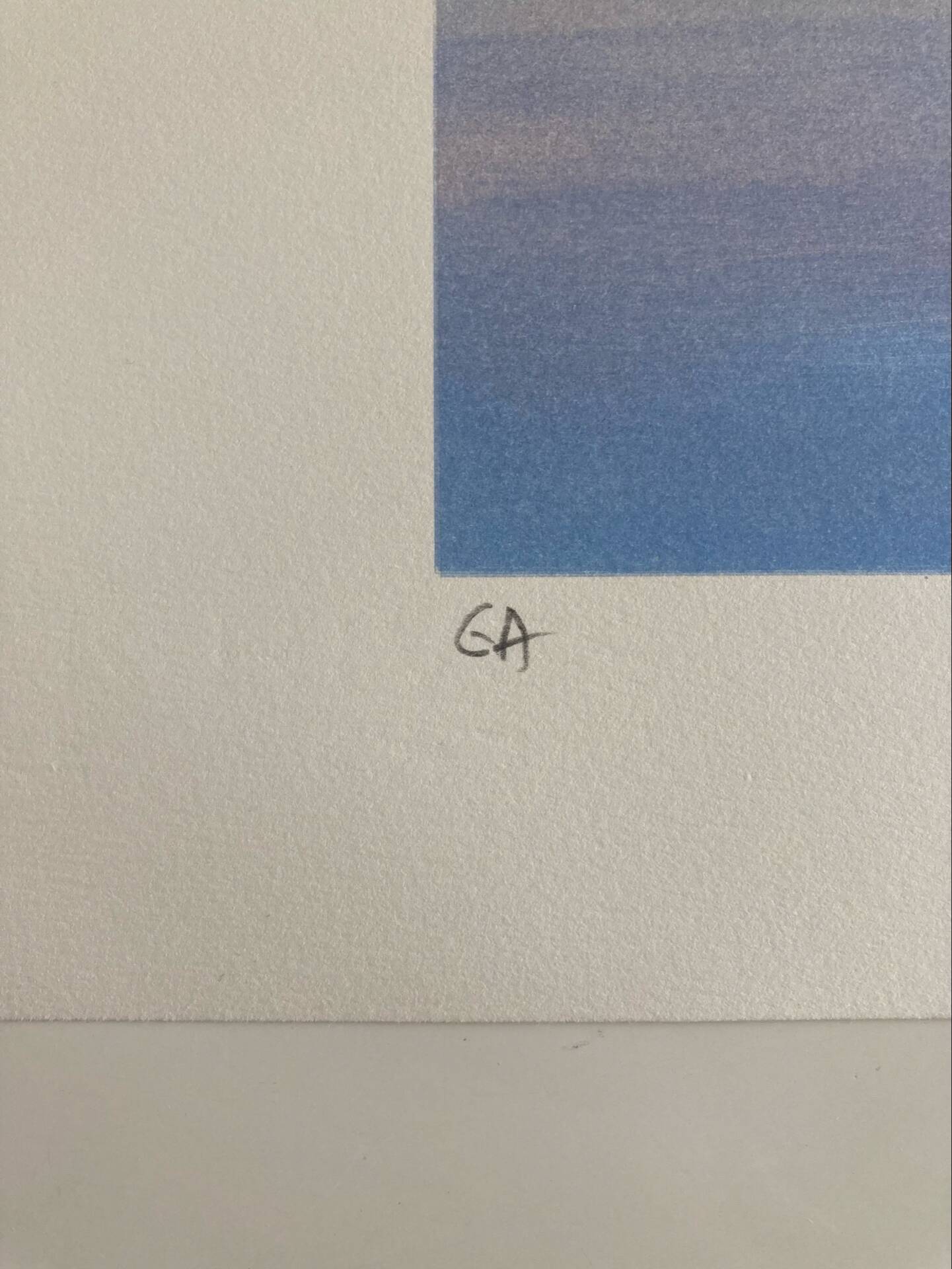 Lithographie signée de l’artiste francais provençal  victor zarou