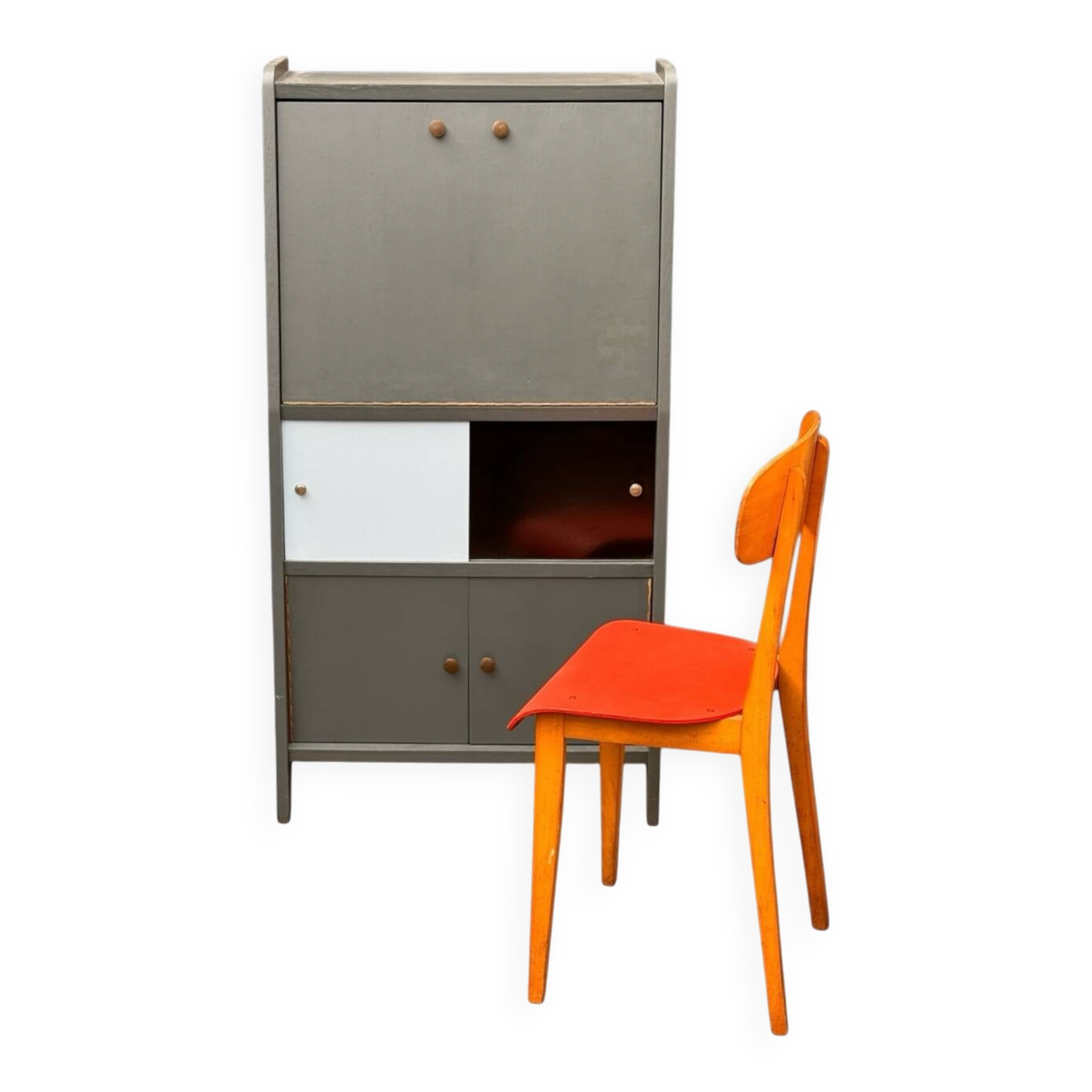 Bureau secrétaire 60´s et sa chaise