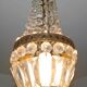 Suspension chandelier with metal and glass grapevines manufactured 60's / 70's