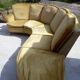 Velvet corner sofa