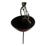 Suspension en métal rouge, années 80