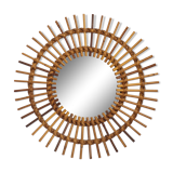 Mirror sun in rattan, 1960