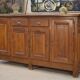Rustic oak sideboard from the 1950s.