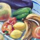 Still life painting fruits and vegetables