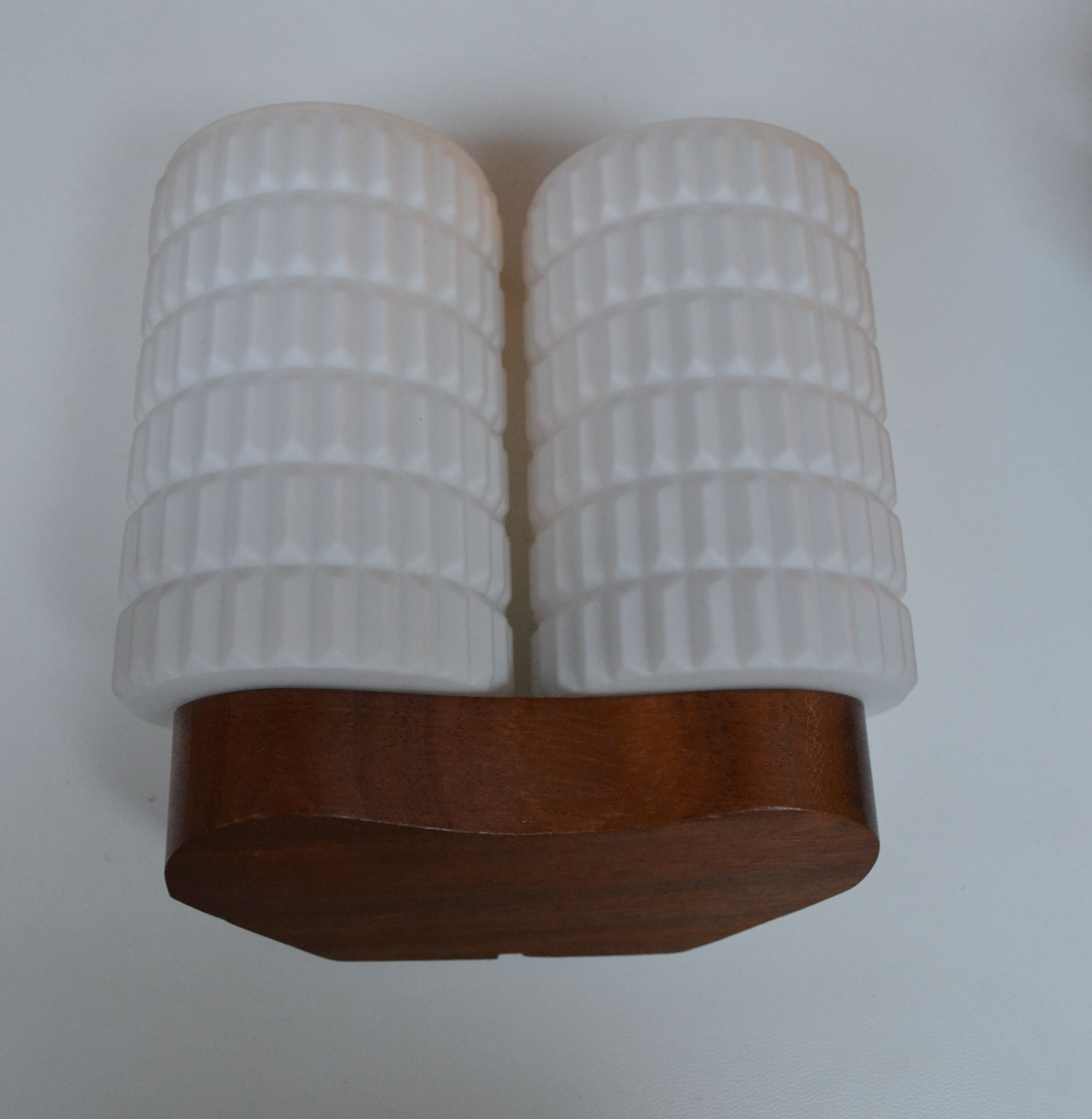 Applique double  scandinave Philips opaline teck
