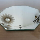 Beveled octagonal mirror 40s 50s 27 cm X 27 cm