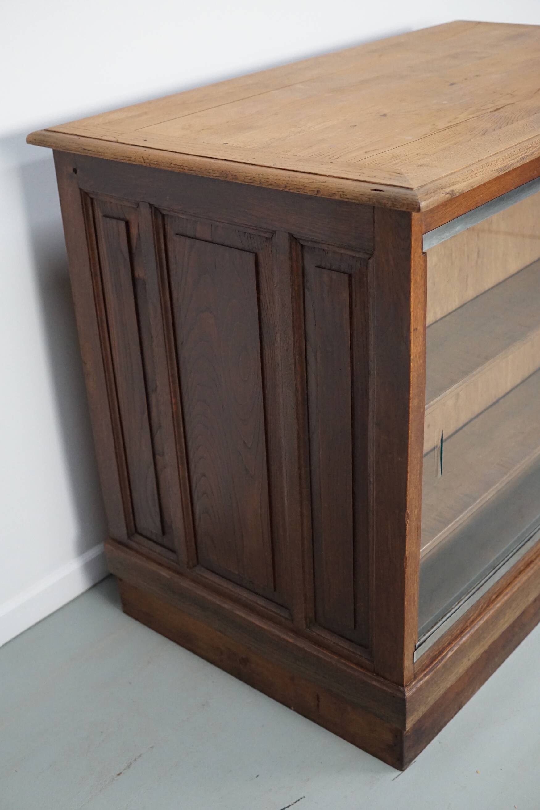 French oak shop counter / desk or kitchen island, 1950s