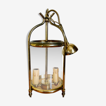 Lantern cage in golden brass Louis XVI